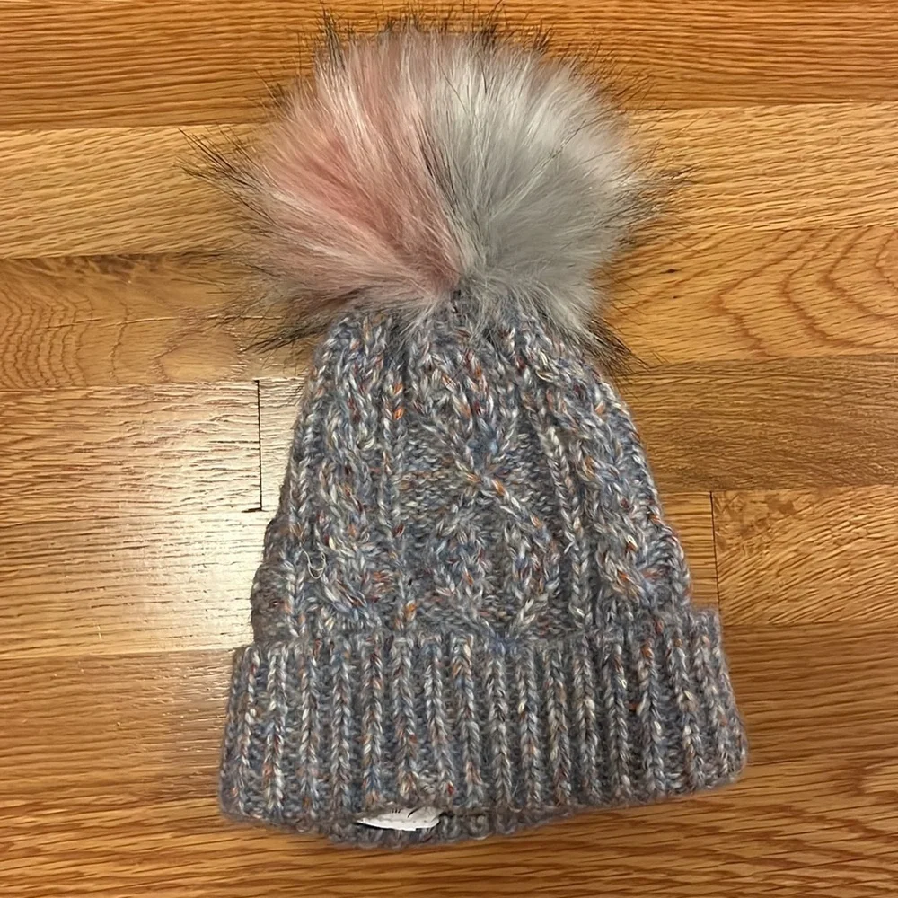 New Free People Confetti Cable Pom Beanie